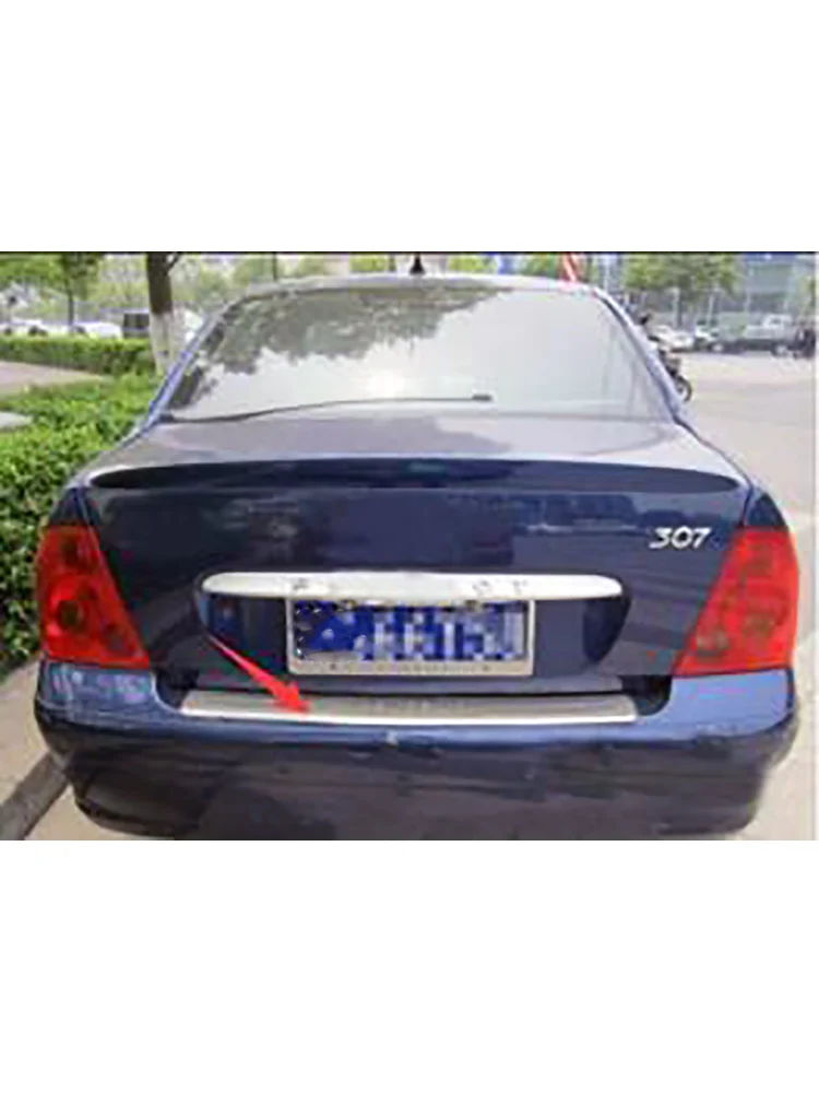 For Peugeot 307 Rear Guard Plate Special Rear Bar Threshold Decorative Stainless Steel - Mark 307 Tail Box Pedal
