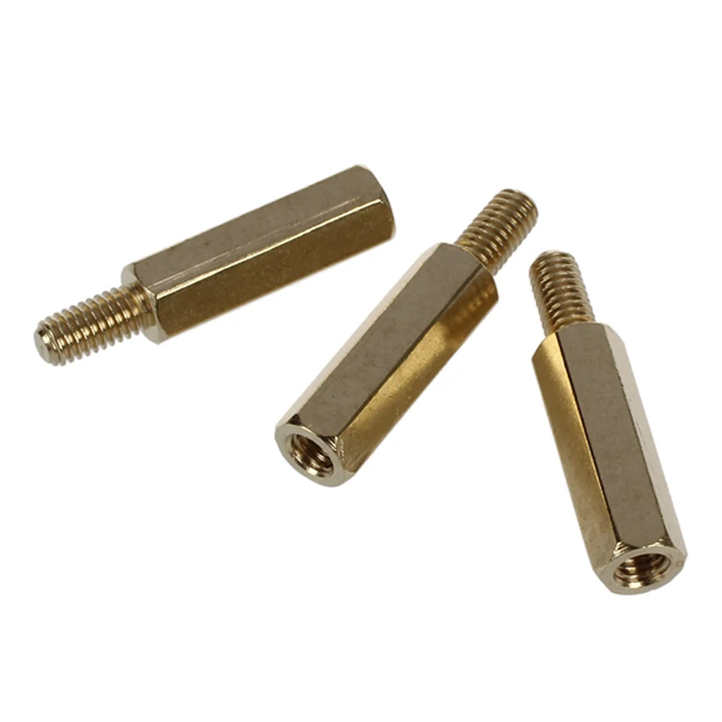 

Hot New 50 Pcs Screw PCB Stand-off Spacer Hex M3 Male x M3 Female 15mm Length