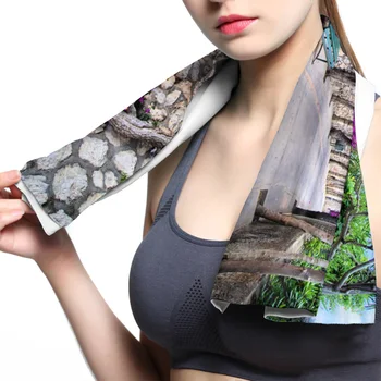 

The Flowerbeds Design Face Towel Cooling ice Utility Enduring Instant Cozy Ice Cold for Enduring Running