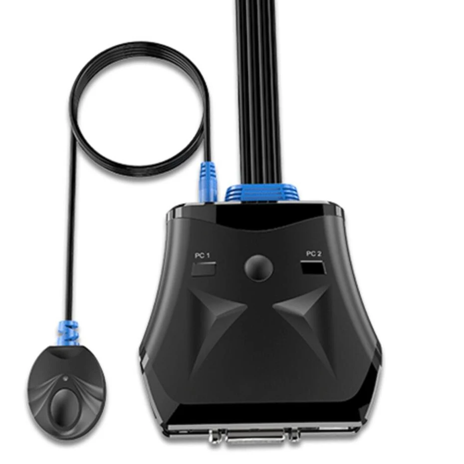 DVI KVM переключатель коробка 2X1USB DVI KVM переключатель кабель со встроенным DVI и USB кабель для ПК laptpp мониторов