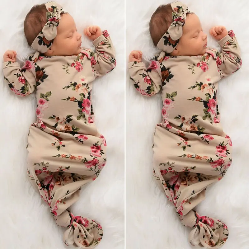 Комплект из 2 предметов для малышей, с цветочным узором с принтом «Snuggle пеленание Обёрточная бумага Одеяло спальный мешок