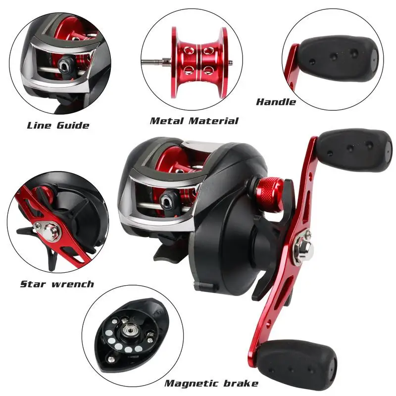 

FDDL Bait casting Fishing reels 12+1BB 8.1:1 8kg Carretilha de pesca SHIMANO low profile reel bait casting Fishing reel