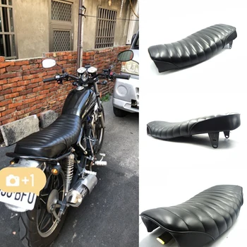 

Universal Vintage 63CM original length Waterproof Leather Cafe Racer Seat Retro CUSHION For SUZUKI GN125 MOTORCYCLE SADDLE