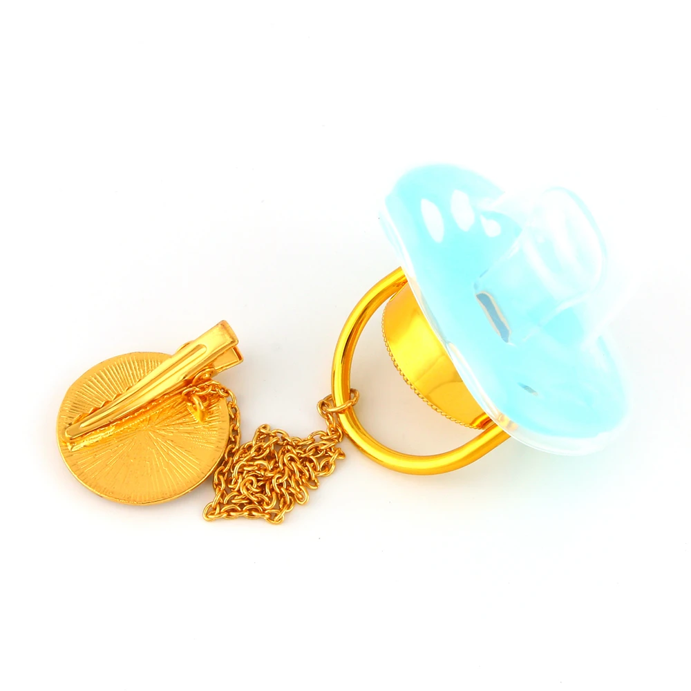 Mint Green Beautiful Luxury Bling Pacifiers With Chains BPA Free I Love Mum Dad Dummy Bling