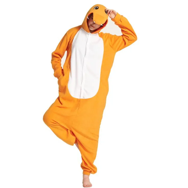 Charmander Горячая японская аниме игра Покемон Пикачу Footed Pajama Charmander Snorlax Косплей костюмы одежда для отдыха одежда для сна - Color: Charmander