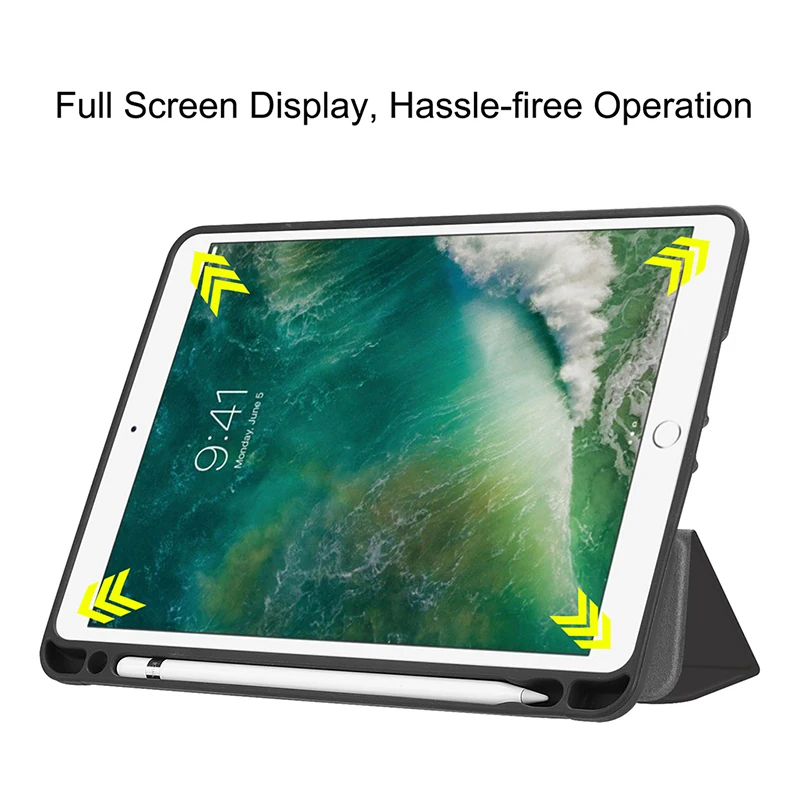 Мягкий ТПУ чехол для iPad Pro 10 5 ''Air 3rd Gen дюймов 2019 флип из искусственной кожи с