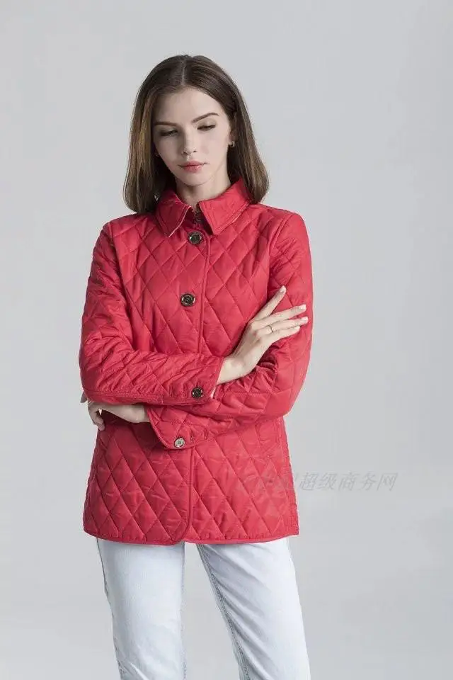 Осень зима модная куртка женское хлопковое пальто модное женское s размера плюс однобортное женское приталенное пальто - Цвет: Type 1