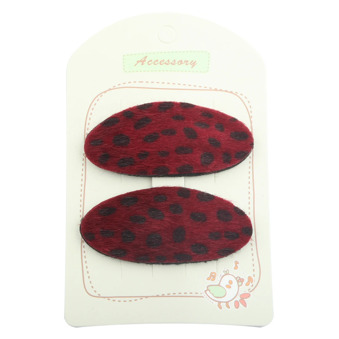 Заколки невидимки плюшевые в горошек 1/2 шт.|Аксессуары для волос девочек| |