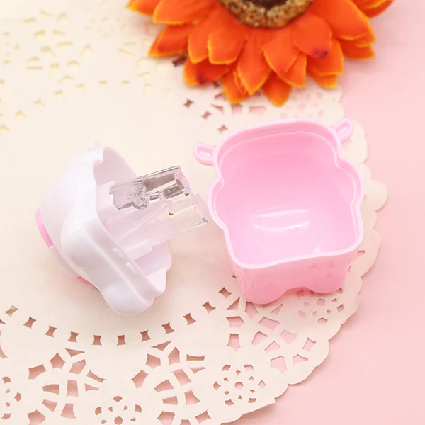 3 Temperamatite Kawaii A Forma Di Mucca In PVC, Simpatici Mini Temperamatite Manuali Per Scuola E Ufficio - 3