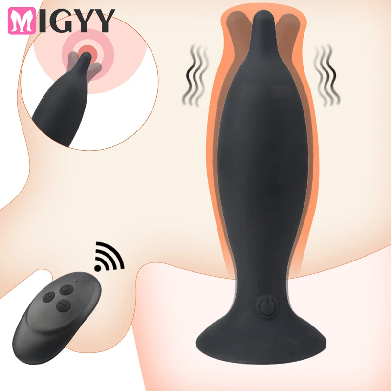 Remote Control Prostate Massager Anal Vibrator And Butt Plug_voghion.com