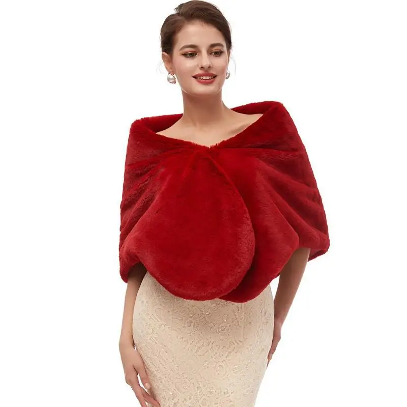 Свадебное платье-накидка, зимняя женская куртка, Estolas Fiesta Mujer, Болеро для женщин, шаль из искусственного меха, кожаная куртка, женское болеро, Femme - Цвет: Style 8
