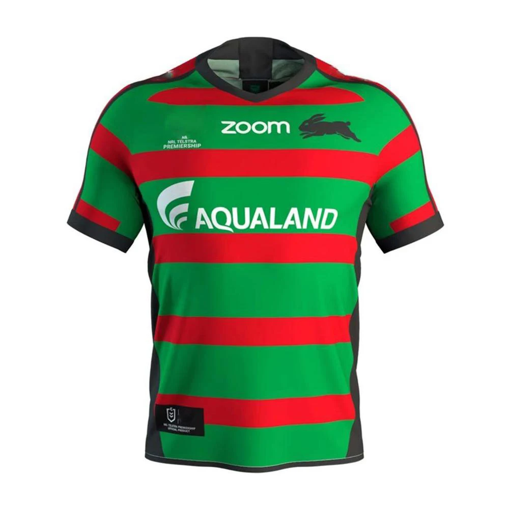 

RESYO for 2019 Australia South Sydney Rabbitohs Men's Home/Away RUGBY JERSEY Sport shirt Size:S-3XL Free Shipping