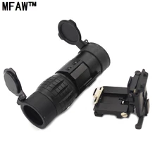 Охотничий QD 3X Лупа прицел быстрый выпуск с 20 мм флип в сторону крепления подходит для Red Dot 551 552 страйкбол с чехлами