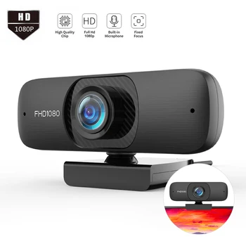 

2020 New HD 1080P Webcam Mini Computer PC WebCamera with Microphone Rotatable Cameras for Live Broadcast Video Calling Conferenc