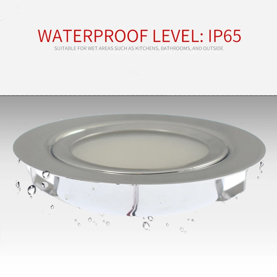 Stainless Steel LED Mini Spotlight IP65 DC12V Waterproof Downlight Bathroom Ceiling Hidden Ultra-thin Spot Lamps Closet Lighting | Освещение