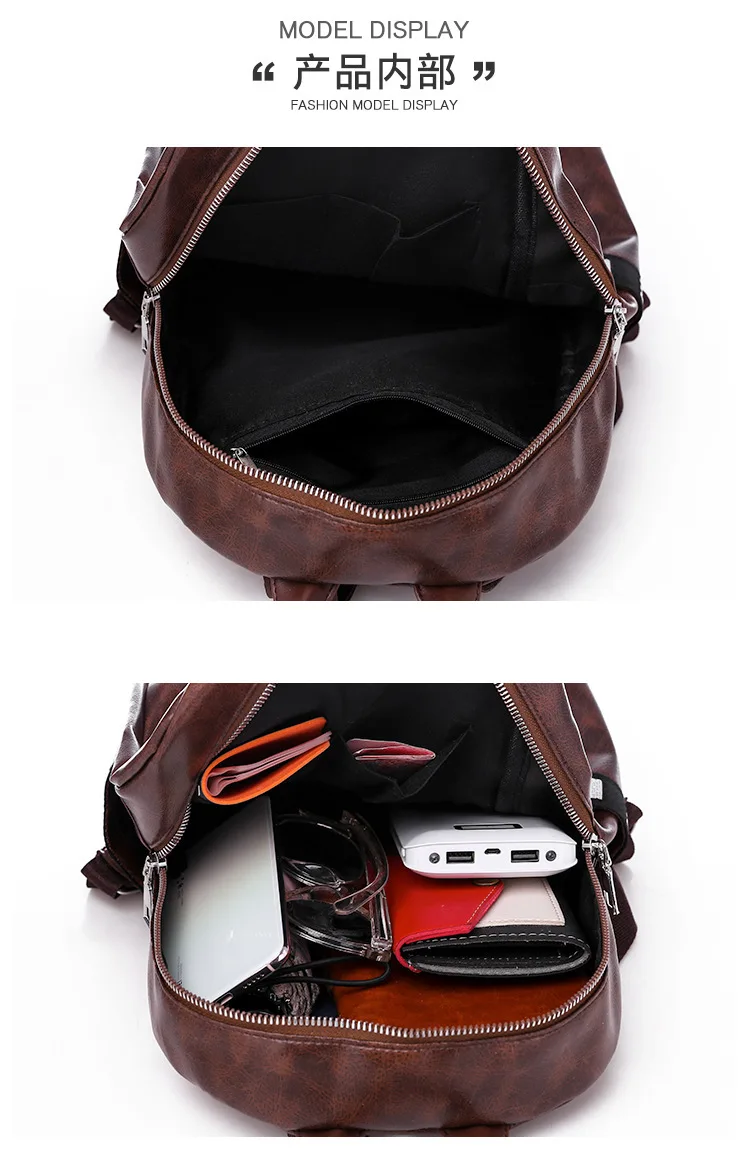 Vintage School Bags For Teenagers Teenage Girls Mochila Feminina Backpacks Leather Women Backpack Girl Schoolbag Bagpack
