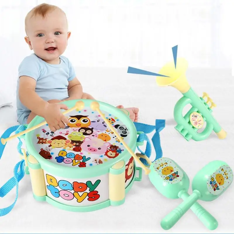 6 Pieces Ensemble Jouet Musical Enfants Batterie Musicale Trump Instrument Kit Bebe Tambour Musical Ensemble De Musique Debut Jouets Educatifs Enfants Cadeau Aliexpress