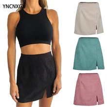 

Autumn And Winter Women's Clothing High Waist Corduroy Skirt Solid Color A-Line Skirt