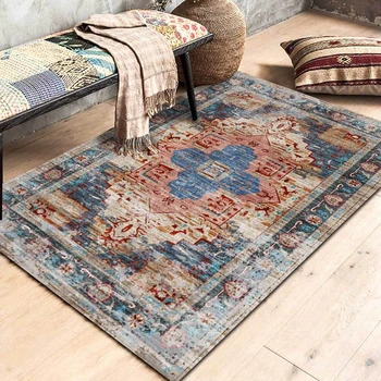 

Morocco Style Area Rugs Living Room Bedroom Non-Slip Floor Mat Tapete Retro Persian Geometric Home Decor Kitchen Hallway Carpets