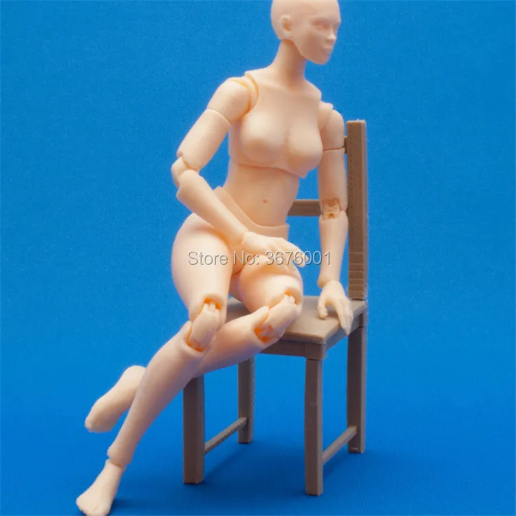 Шарнирный мужской Poseable Femal Figure posuable STL Цифровой 3D Печатный файл с ЧПУ резьба рельеф Гараж Комплект Модель формат GK T0035