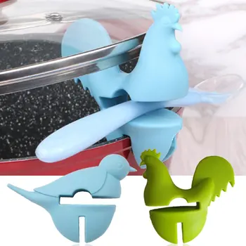 

Pot Clips Silicone Anti-overflowing Holder Stand Anti-scalding Spoon Rest Soup Pot Fixed Clamp Kitchen Cooking Tool 1 Set
