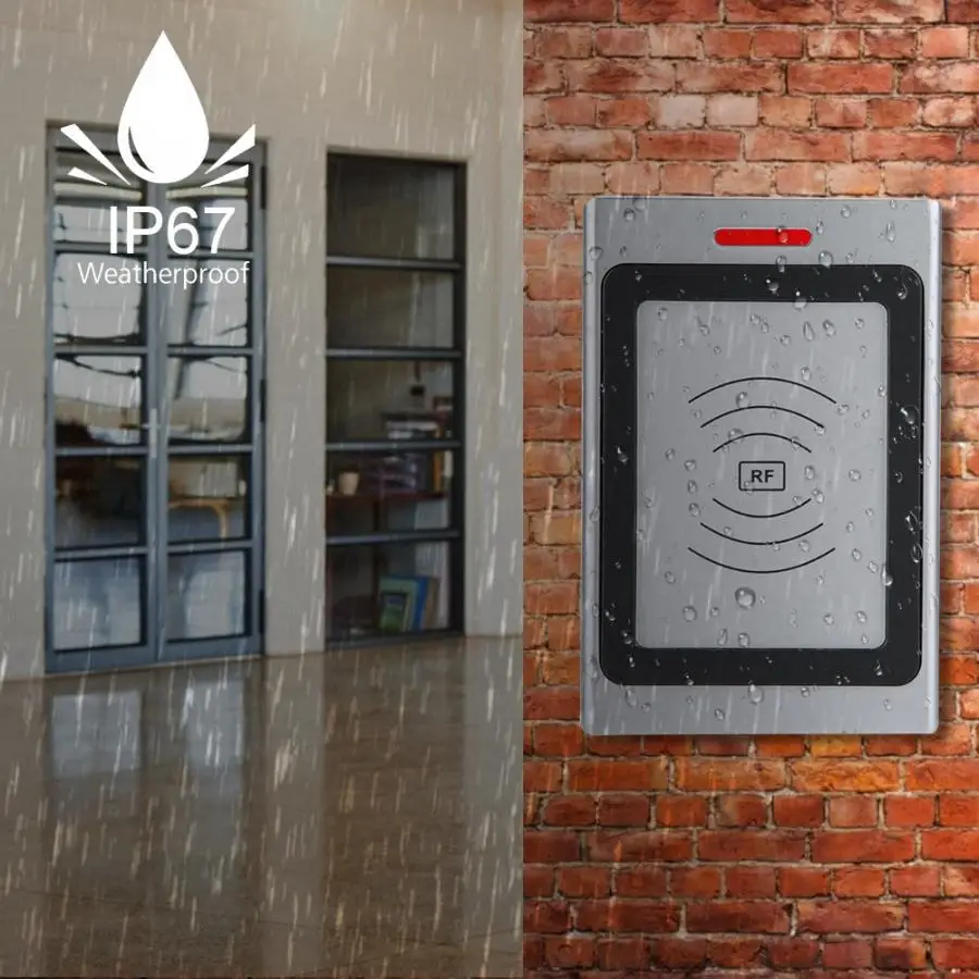 IP67 металлическая дверь контроля доступа кардридер для Wiegand 26 Warerproof система контроля доступа