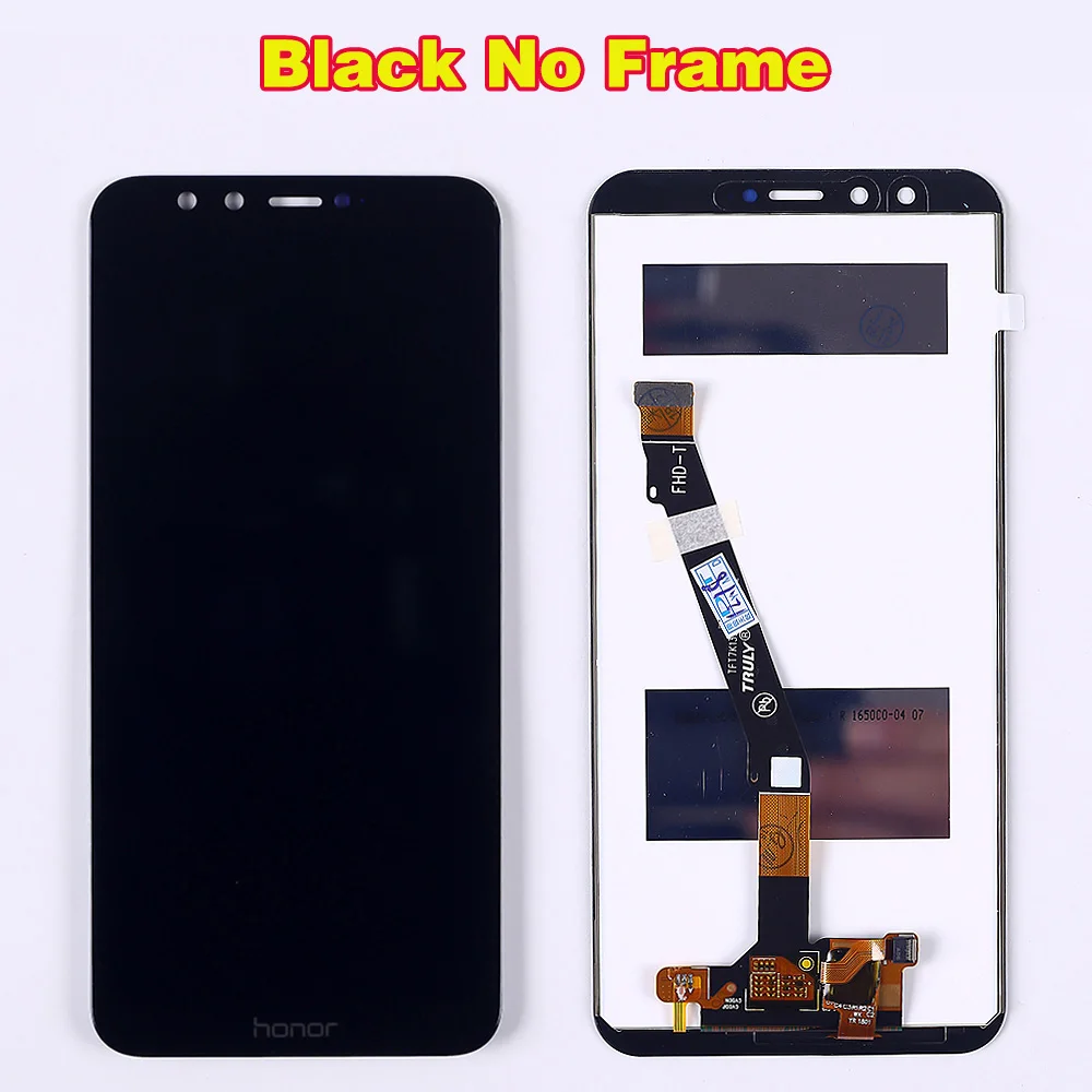 Black Without Frame Протестированный huawei ЖК-дисплей для huawei Honor 9 lite 5,65 дюймов кодирующий преобразователь сенсорного экрана в сборе рамка с бесплатным закаленным стеклом - Цвет: Black Without Frame