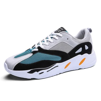 

Couple Breathable Running Shoes Lace Up Comfortable Sport Shoes Men Outdoor Heighten Sneakers