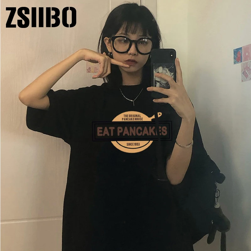 harajuku vintage gothic graphic punk clothes shirt clothing top женские футболки Women's t-shirts korean cotton Oversize Tops