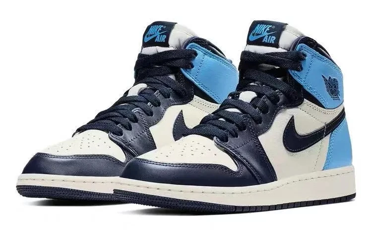 Оригинальные баскетбольные кроссовки Nike-Air Jordan 1 Obsidian Retro High  OG Court для мужчин и женщин Nike Air Jordan 1 YSAJ188 - купить по выгодной  цене | AliExpress