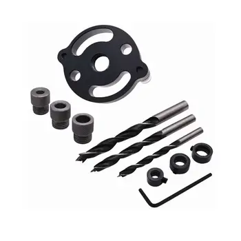 

11pc Self Centering Dowel Jig 6/8/10mm Hole Locator Wood Panel Puncher Woodwork 19QB