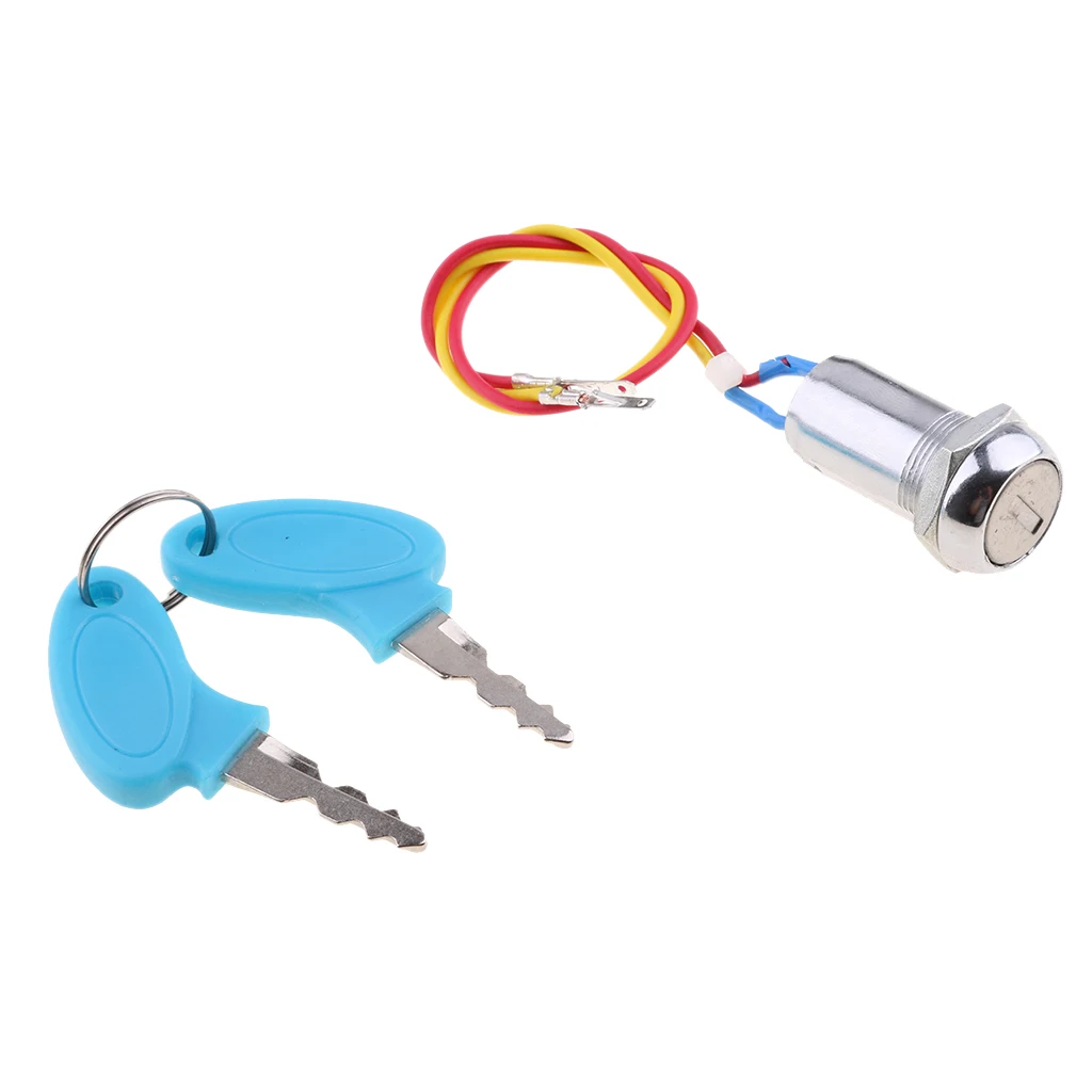 KEY IGNITION SWITCH ATV QUAD POCKET DIRT Pit BIKE SCOOTER 2 WIRE