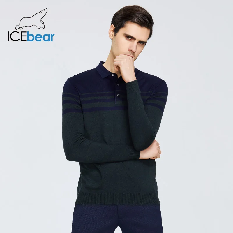 ICEbear Весна 2020 Новый мужской свитер Повседневный с круглым вырезом брендовая