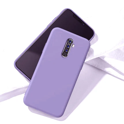 Светло-фиолетовый KOOSUK чехол для OPPO Reno ACE жидкий силиконовый шелковистый мягкий защитный чехол для OPPO Realme x2 Pro чехлы для телефонов - Цвет: Светло-фиолетовый