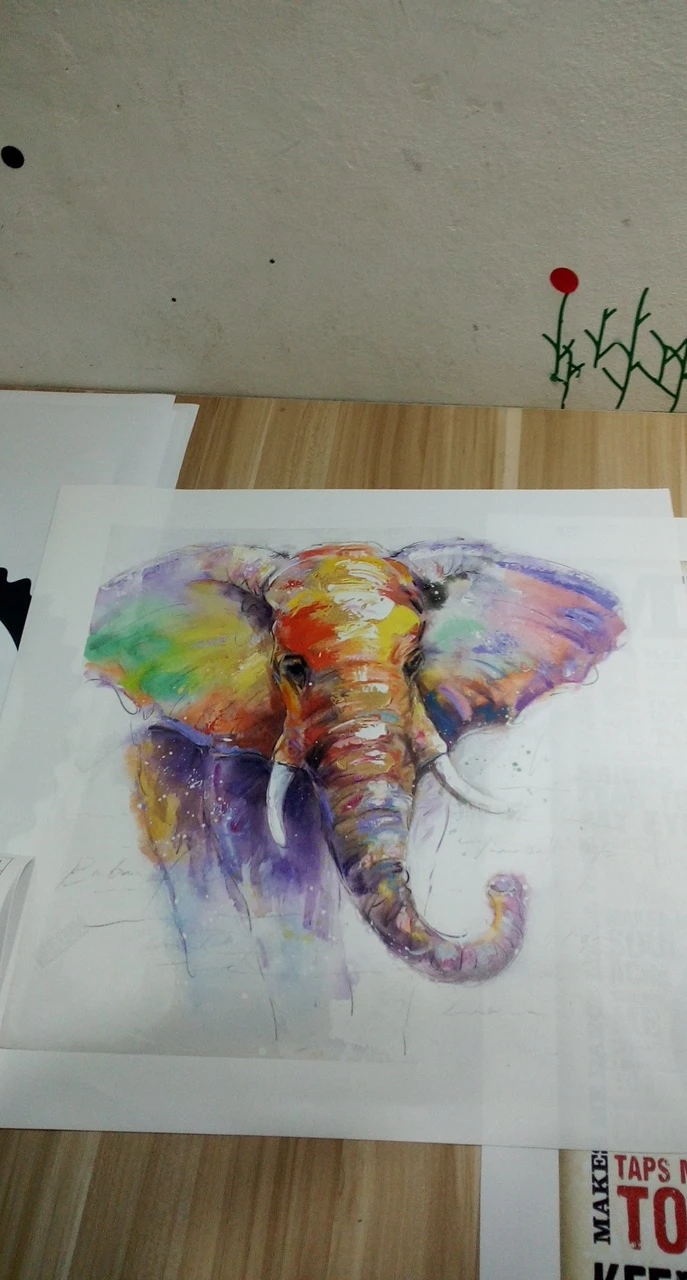 Новое поступление Таиланд Слон животное Гостиная холст для живописи Wall Art украшение дома картина маслом Картина на холсте без рамы