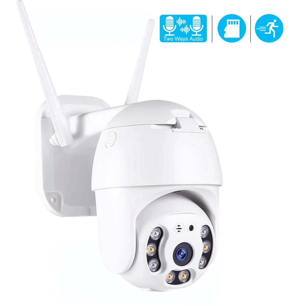 USAFEQLO 1080P наружная Wifi PTZ камера скорость купол 2MP H.265 аудио беспроводная облачная