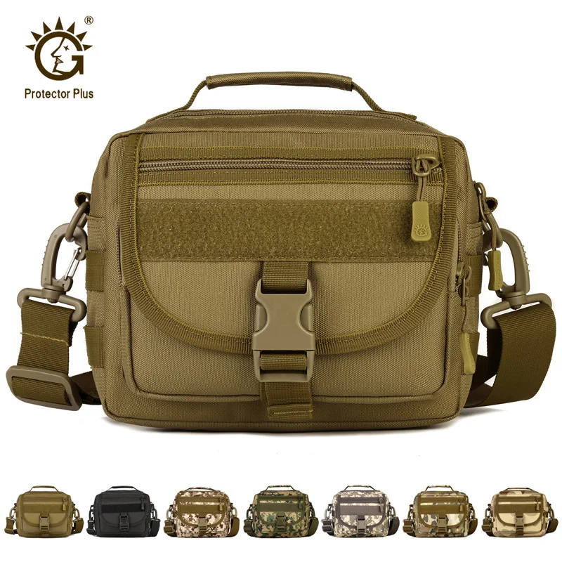 Защитная тактическая сумка через плечо военная модель Molle камуфляжная мужская