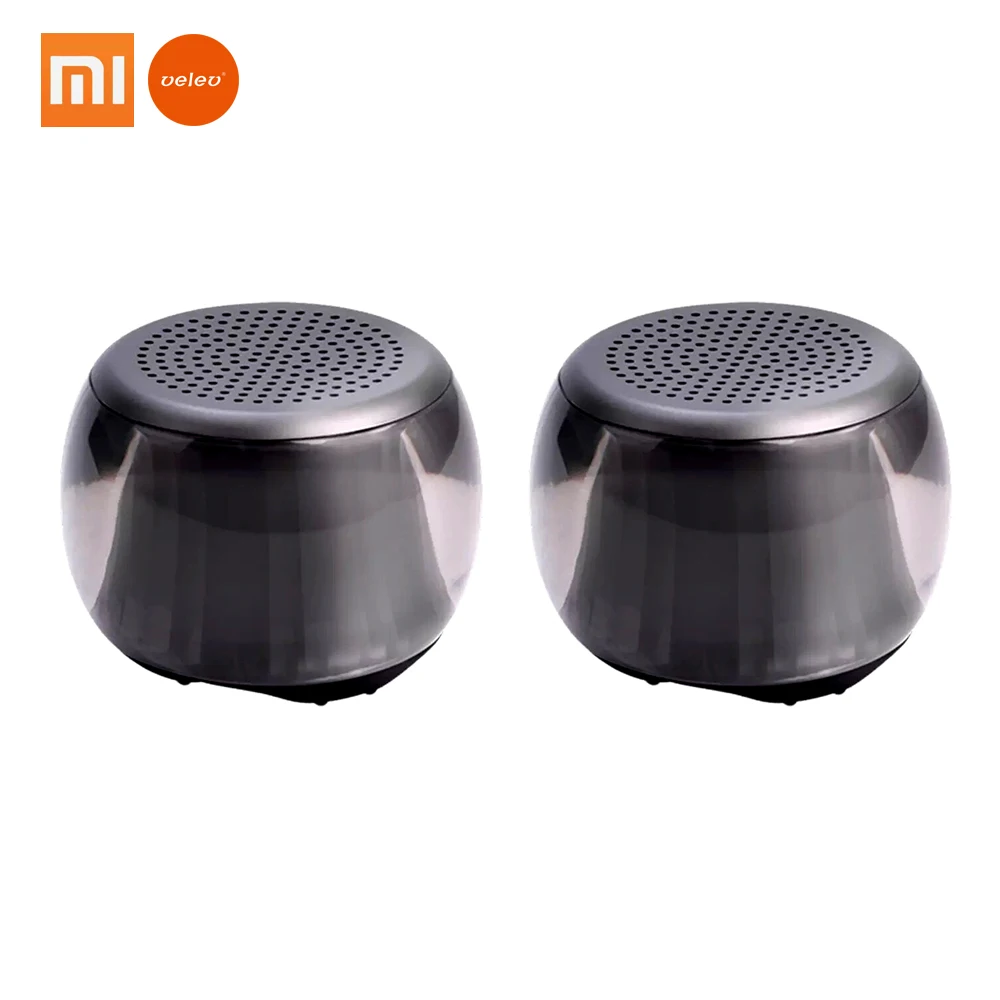 Xiaomi Velev TWS bluetooth-колонка с подсветкой соединенная стерео BT5.0 светодиодный ритм освещения музыкальный плеер усилитель звука динамик
