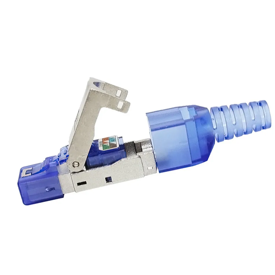 CAT7 разъем Ethernet RJ45 высокое качество экранированная кристальная головка многоразовая кристальная головка Ethernet кабель адаптер 10 гигабит Ethernet