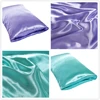 1Pc Queen Satin Silk Pillowcase Pillow Case Cover Home Bedding Smoothy Pillow Rectangle Bedding Pillow 6