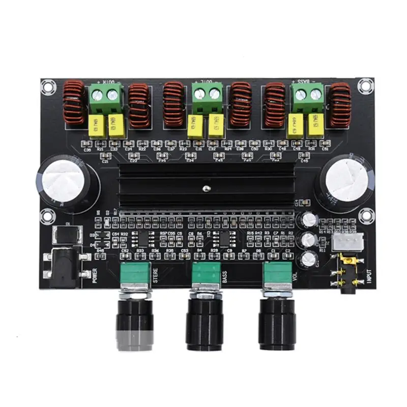 

GTBL XH-M573 TPA3116D2 80W+80W+100W 2.1 Channel TPA3116 digital Power Amplifier Board Bass Subwoofer amplifier