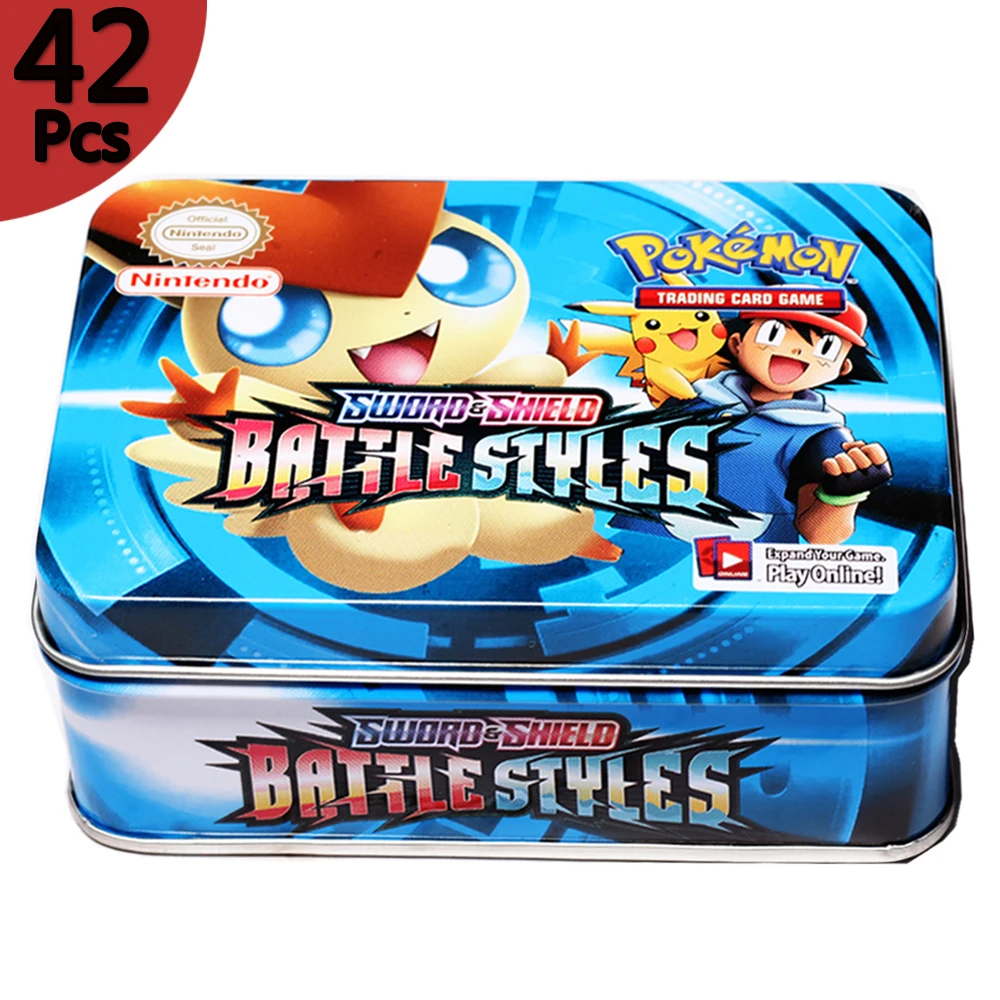 Карты Pokemon Iron Box TAKARA TOMY 42 шт./компл. стили битвы коллекционные предметы