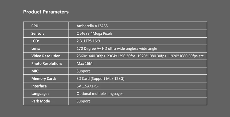 Maiyue star 2,31 дюймов fhd 2560*1440 p Мини Автомобильный видеорегистратор gps навигационная камера wdr парковочный рекордер циклическая запись двойная