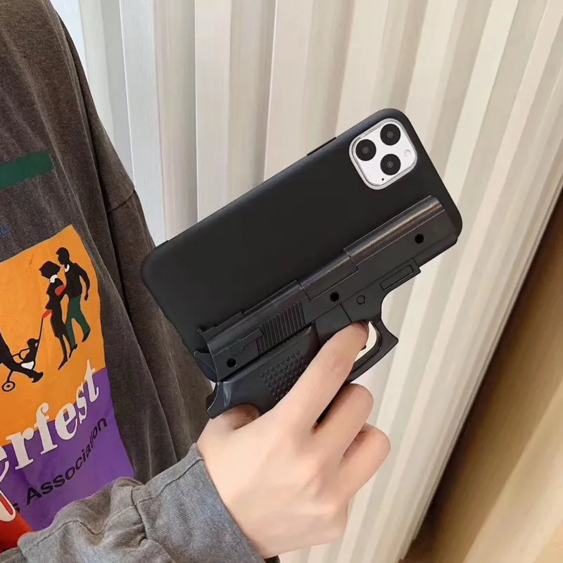 Luxury 3D Interesting Gun Mobile Phone Case For IPhone 11 Pro Max XS Max XR SE 2020 7 8P Soft Silicone Kitchen Knife Back Cover Luxury 3D Interesting Gun Mobile Phone Case For IPhone 11 Pro Max XS Max XR SE 2020 7 8P Soft Silicone Kitchen Knife Back Cover