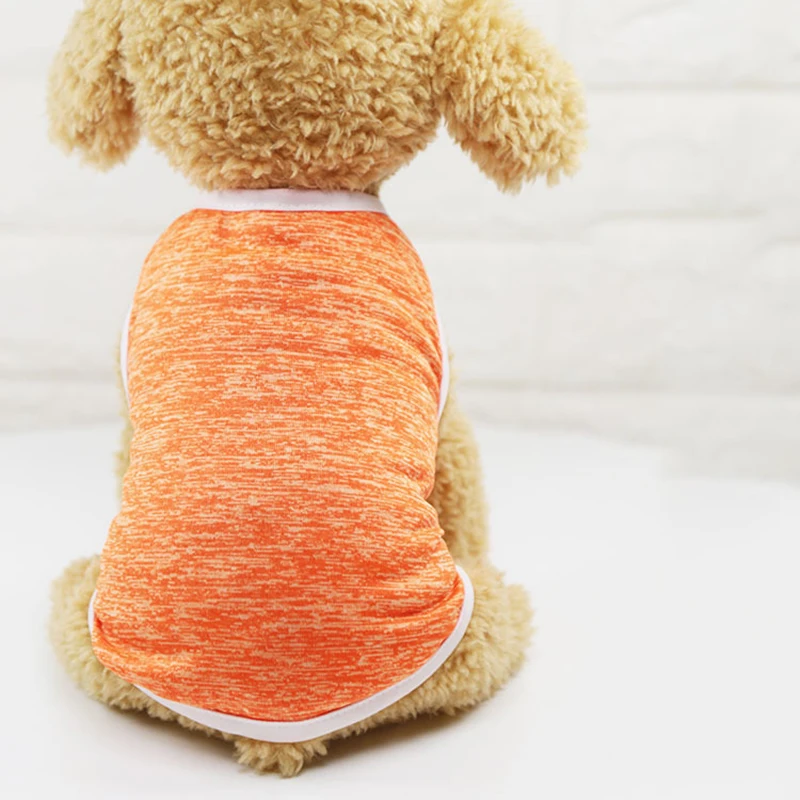 Pet Dog Solid Color Vest Little Medium Dog Cat Spring Summer Clothes Dogs Cats Puppy Kitten Vests Pets Clothing Pets Supplies