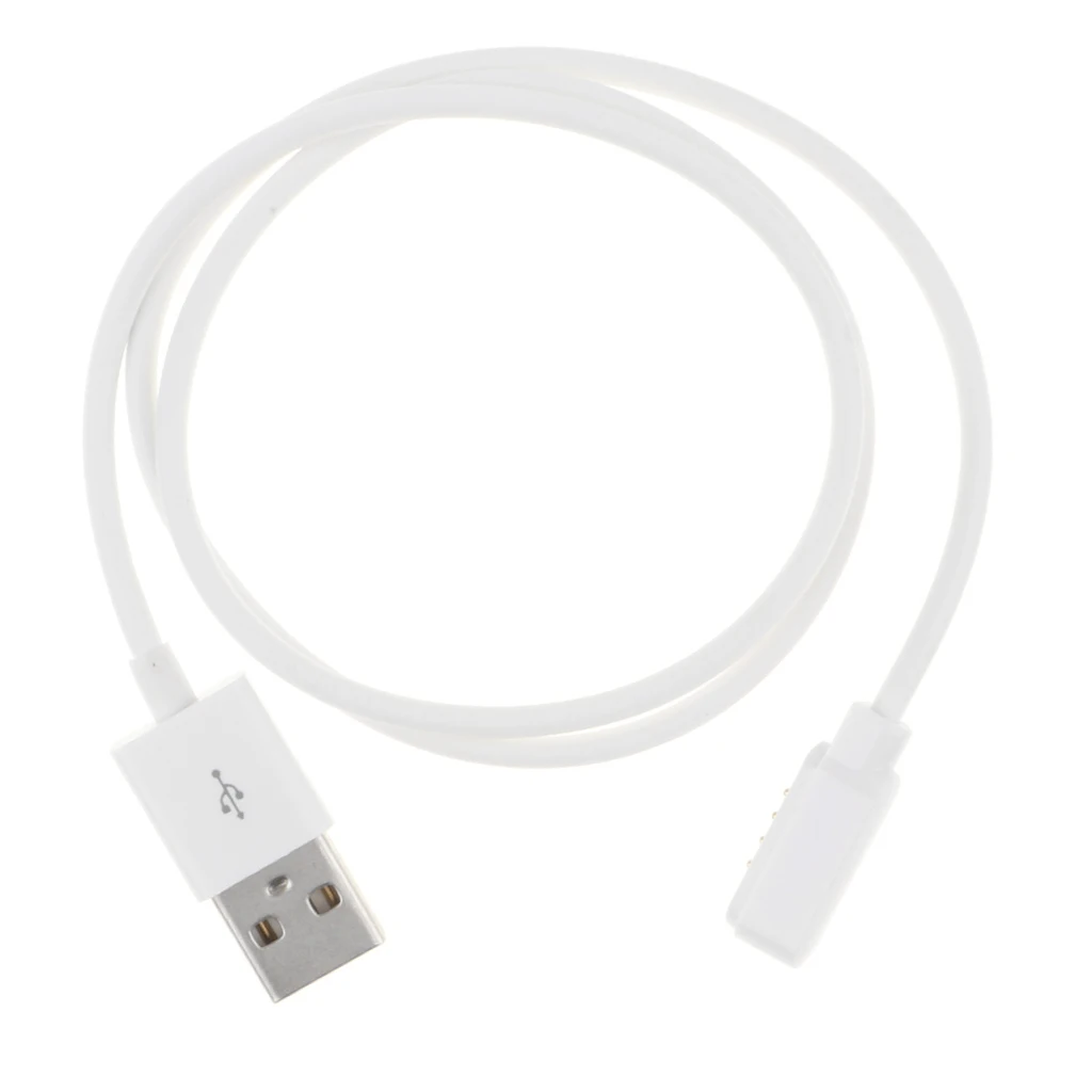 

2 Pcs Magnetic USB 2.0 To 4 PIN Magnetic Cable Charger Cord For Smart Watch Bracelet Beauty instrument USB Power Charger Cable