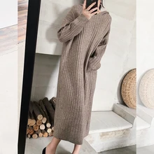

New Oversize Womens Sweaters Autumn Vintage Pullover Loose Winter Sweater Knitted New Women Cardigan Knit Button Loose