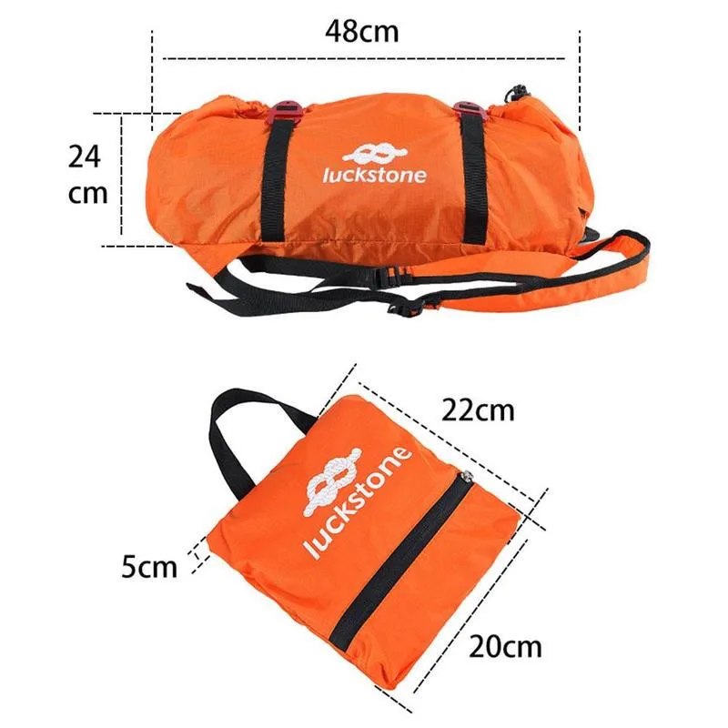 Rock Climbing Rope Bag Cord Carry Bag Hiking Shoulder Backpack Folding  Portable Waterproof Backpack Ground Mat