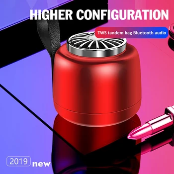 

Mr NEW TWS Metal Mini Wireless Bluetooth V5.0 Bass Speaker Protable Waterproof Subwoofer Outdoor Speaker Durable With Micorphone