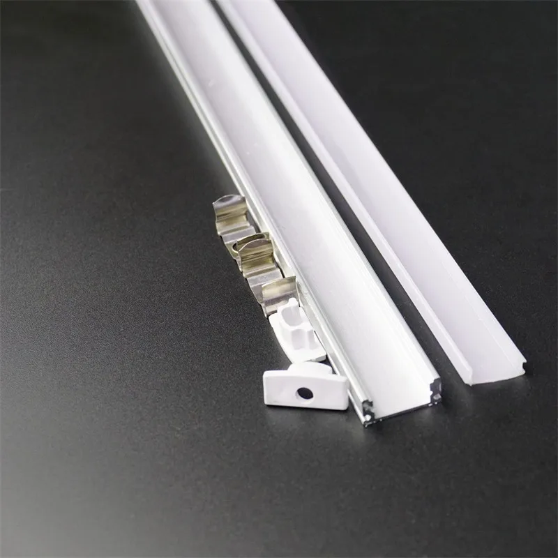 

20inch 50cm flat U type 7mm height slim led aluminium profile ,12mm 5V 12V 24V Strip channel ,tape housing with diffuser